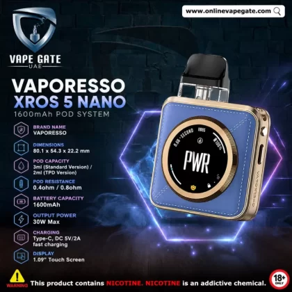 VAPORESSO XROS 5 NANO 1600mAh POD SYSTEM