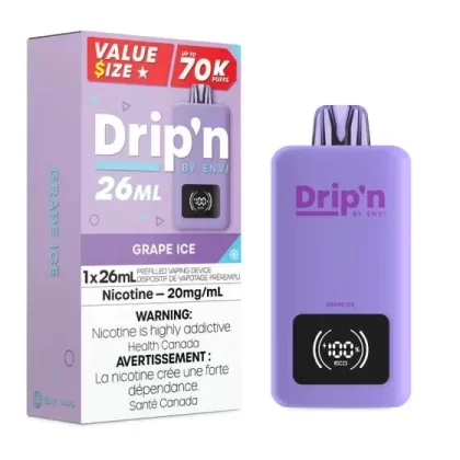Drip’n by Envi 26ML Disposable – Grape Ice
