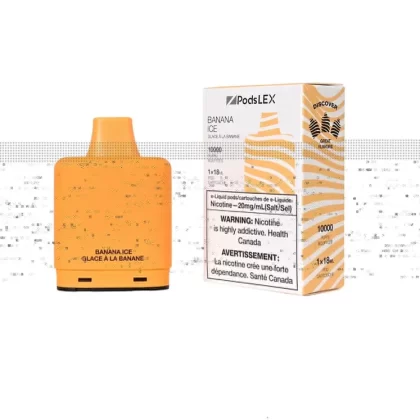 ZPODS LEX Pod System – 10K Puff Vape Pods – Banana Ice