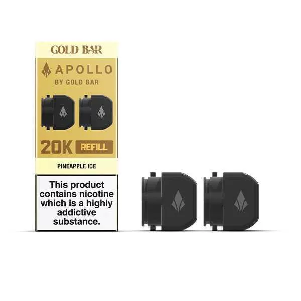 Gold Bar Apollo 20K Prefilled Pods - Blue Raspberry
