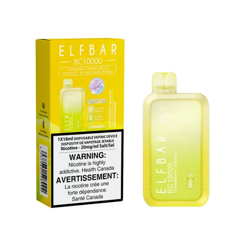 Elf Bar (BC 10K) Strawberry Banana Disposable Vape