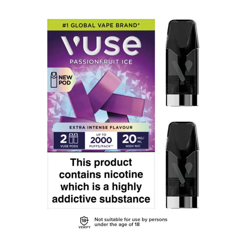 Passion Fruit Ice Vuse Pro Pods - Vapeshop Co