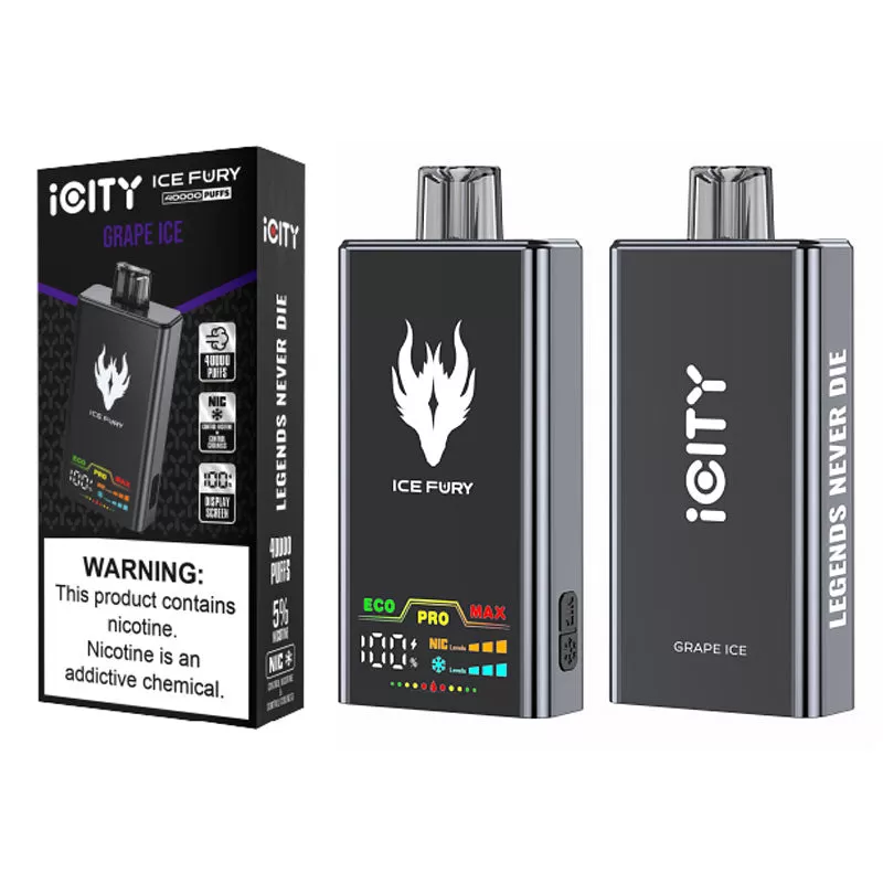 iCity ICE FURY 40K Disposable Kit 900mAh 26ml (40000 Puffs) - Absolute Zero / 50mg / 1pc / CN-SZ Warehouse