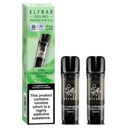 Kiwi Passion Fruit Guava Elfbar Elfa Pro Pods - Vapeshop Co