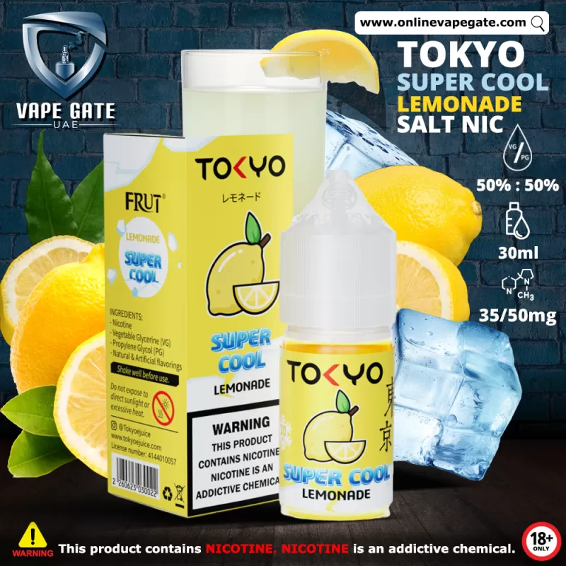 Tokyo Super Cool Lemonade Saltnic 30ml