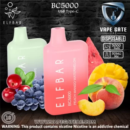ELF Bar BC5000 Puffs Disposable Pod Device - Watermelon Ice / 50 mg
