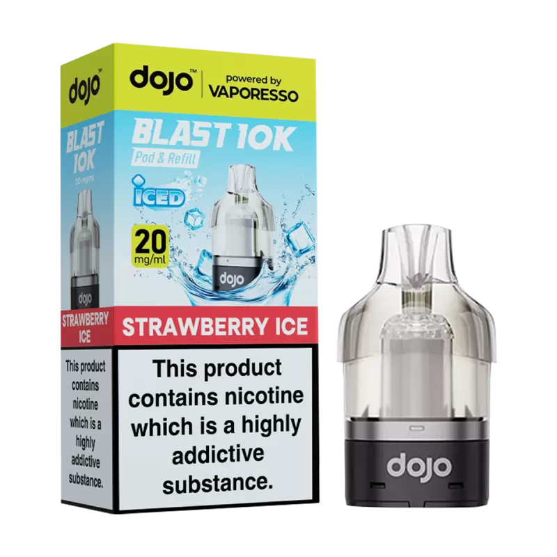 Strawberry Ice Dojo Blast 10K Refill Pack - 20mg - Vape Product (B4B8C1)