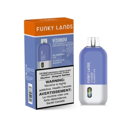 Funky Lands Vi10000 Disposable Vape 10000 Puffs - Flavors#Peach Colada>Lemon Lime>Cranberry Grape Duo Ice>Mexican Mango>Watermelon Raspberry Duo Ice (A15E43)
