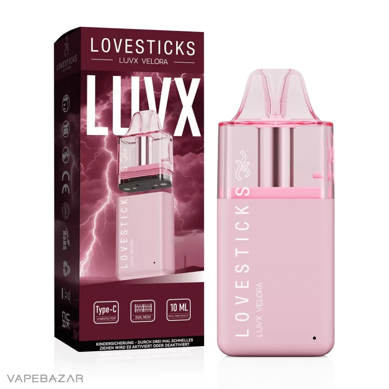 Lovestick LUVX VELORA – Pod Kit – Pink - Image 3