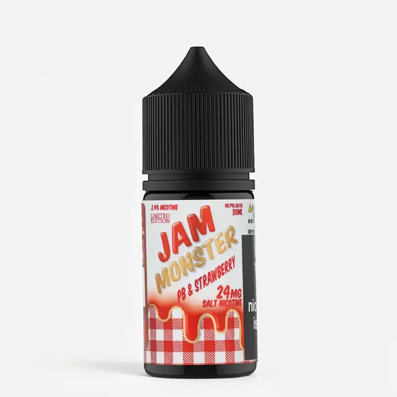 Jam Monster Salt PB & Jam Strawberry 30mL - Vape Product, Vape Product