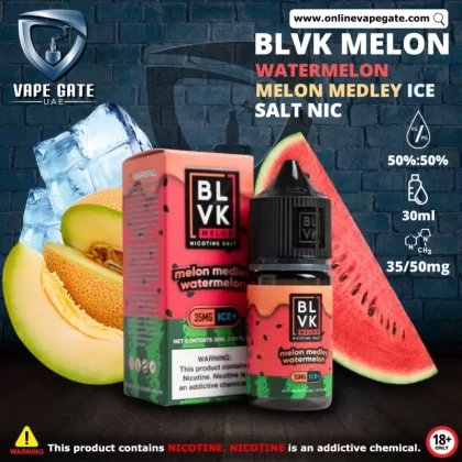 WATERMELON MELON MEDLEY ICE - BLVK MELON SALTS - 30ML - 50 mg / 30 ml