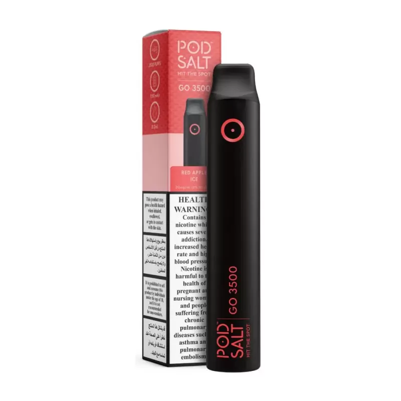 POD SALT GO RED APPLE ICE 20MG/ML-3500 PUFFS