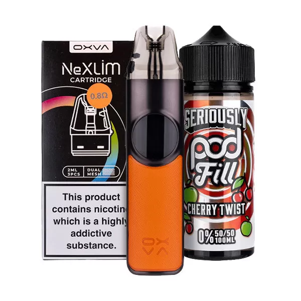 OXVA NeXlim Nicotine Free Bundle - Dark Brown / 1.2ohm - Image 3