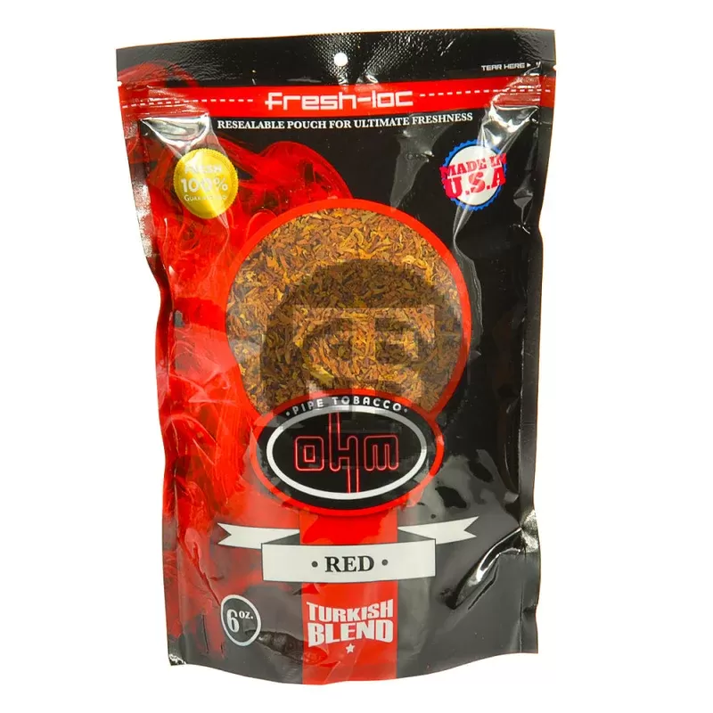 OHM Turkish Red Blend Pipe Tobacco 6 oz. Bag