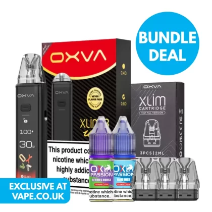 20mg (2%) OXVA Xlim 3 Ultra Pod Kit Bundle - OXVA / Pod Kit / Bordeaux Red / Cherry Pink / Metal Gray / Metal Silver / Midnight Black / Mint Green / Mocha Brown / Ultra Carbon