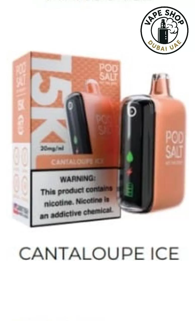 Podsalt 15000 Puffs 2% (20mg) Nicotine Disposable - Vape Product, BOX OF 10 PCS; Banana Ice, Blue Raspberry (D2B8DB) - Image 2
