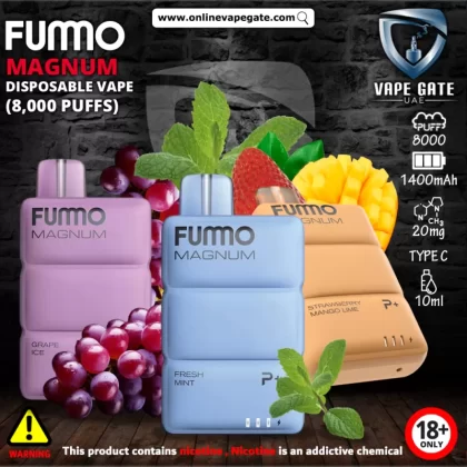 Fummo Magnum Disposable Vape (8,000 Puffs) - 20 mg / Watermelon Peach Mint