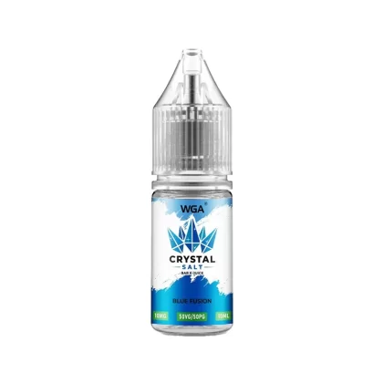 WGA Crystal Blue Fusion Saltnic Vape Juice - 10 Pack - 10mg