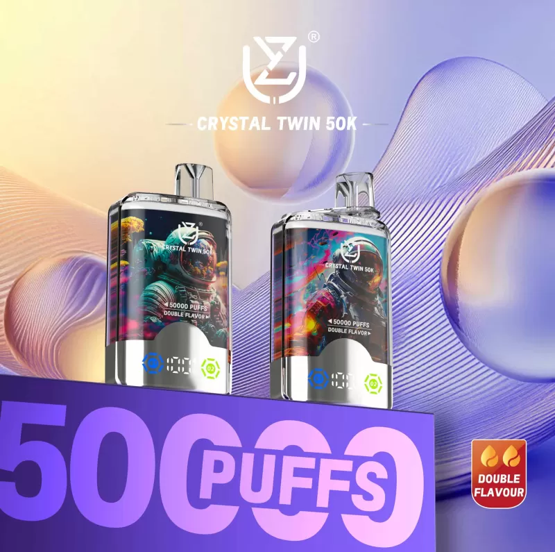 UZY CRYSTAL TWIN 50000 – 50K Puffs Crystal Design 0-5% Nicotine Disposable Vape Wholesale Price - Flamevape - Image 2