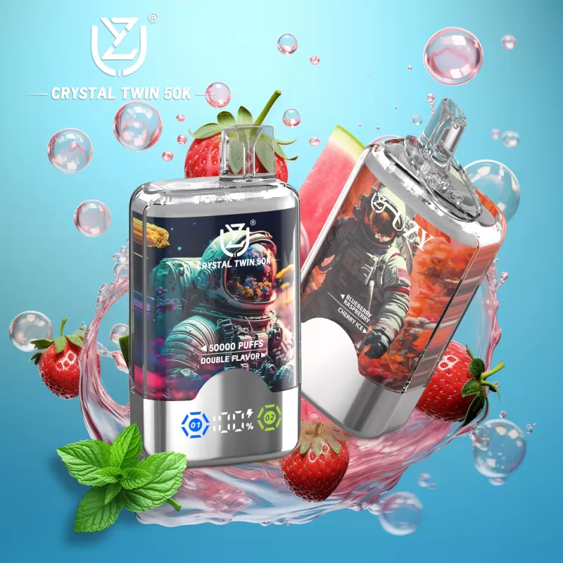 UZY CRYSTAL TWIN 50000 – 50K Puffs Crystal Design 0-5% Nicotine Disposable Vape Wholesale Price - Flamevape - Image 3