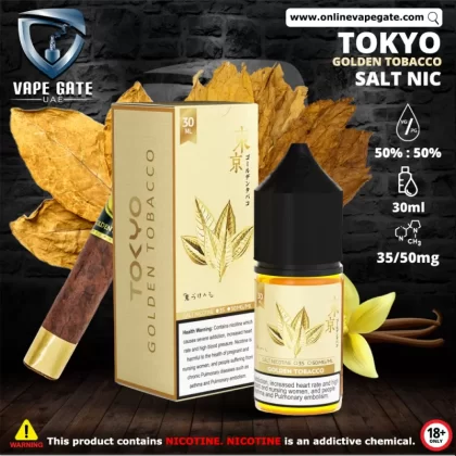 Tokyo Golden Tobacco Saltnic 30ml - 50 mg - 30 ml