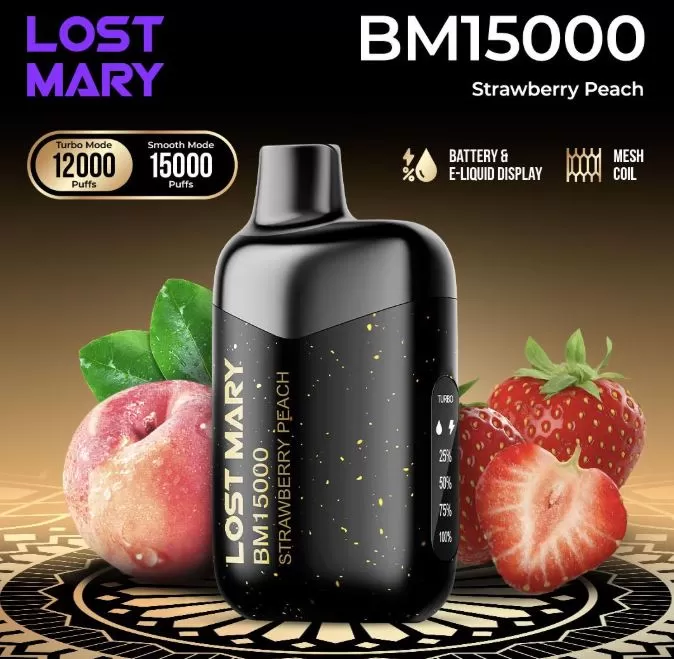 Lost Mary BM15000 Disposable Vape (15,000 Puffs) - 50 mg / Mango Peach Watermelon - Image 2