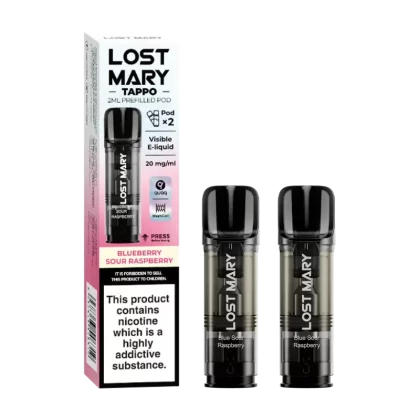 Blueberry Sour Raspberry Lost Mary Tappo Pods - Ecigwizard