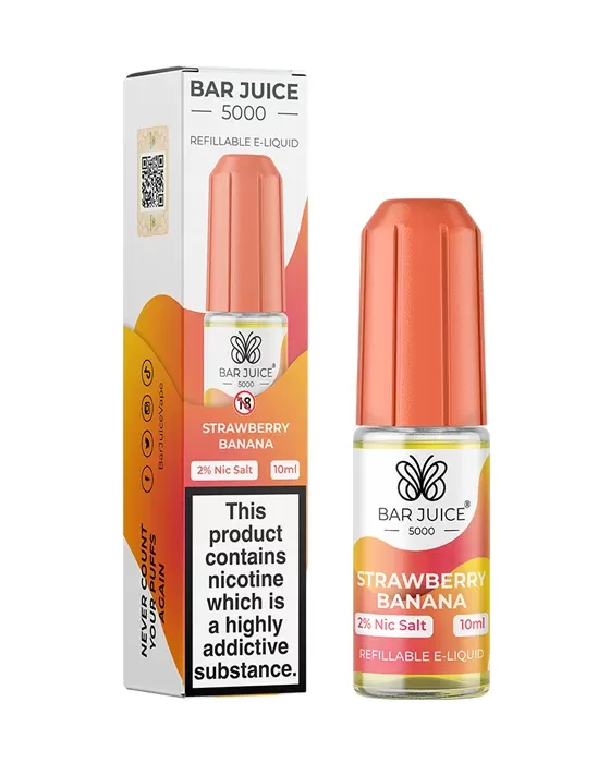 Strawberry Banana Nic Salt E-Liquid – Bar Juice 5000