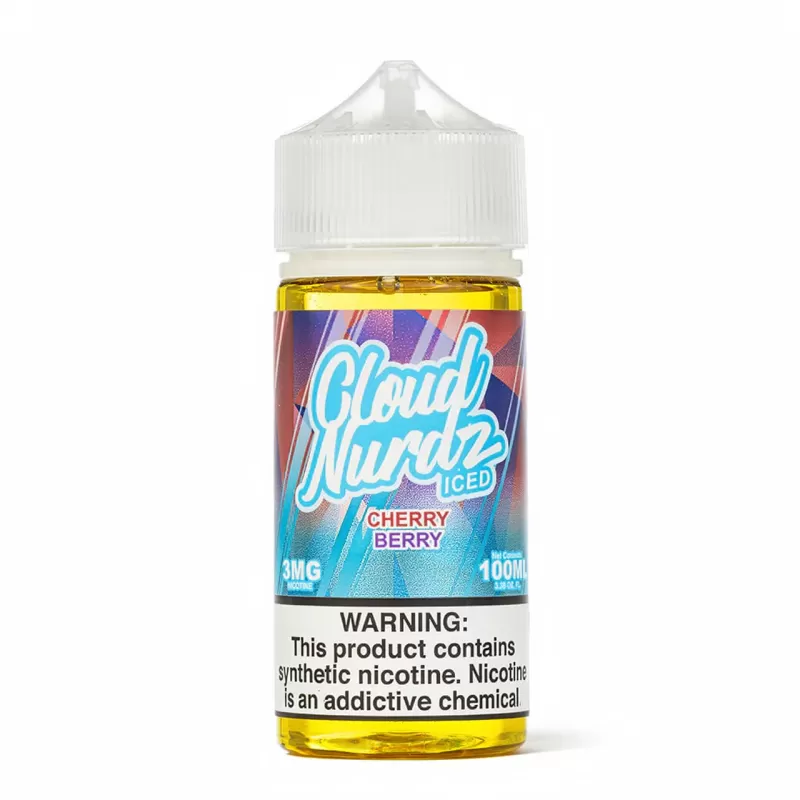 Cloud Nurdz Iced Cherry Berry 100mL Candy Menthol Vape