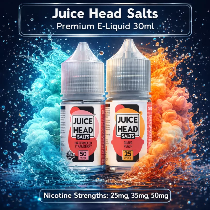 Juice Head Salts Premium E-Liquid 30ml - Golden Grapefruit FREEZE / 50mg - Vapeciga