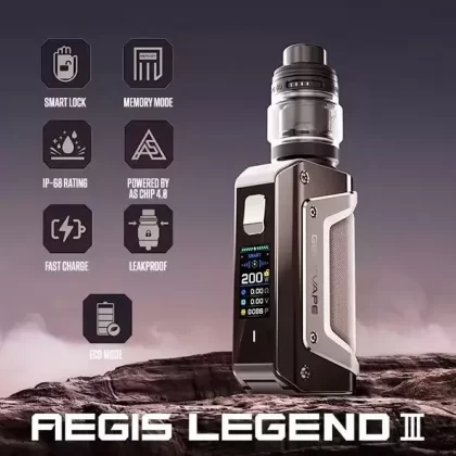 GEEKVAPE AEGIS LEGEND 3 200W STARTER KIT - Dark Grey