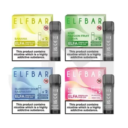 ELF Bar ELFA 20mg Replacement Prefilled Pods 2ml 1200 Puffs – 2 Pcs