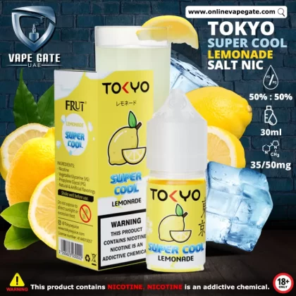 Tokyo Super Cool Lemonade Saltnic 30ml - 50 mg - 30 ml