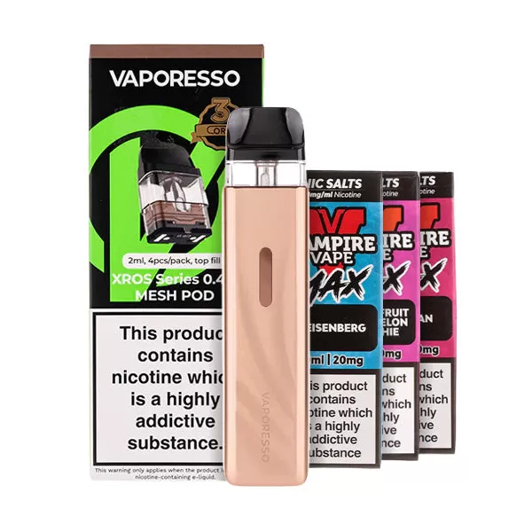 Vaporesso XROS 6 Mini Pod Kit Bundle - Jelly Pink / 0.6ohm - Image 2