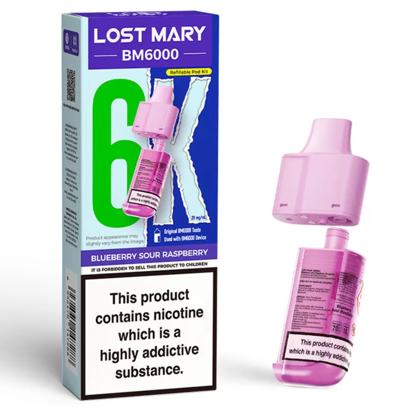 Lost Mary BM6000 Prefilled POD 10mg - Watermelon Ice - Image 3
