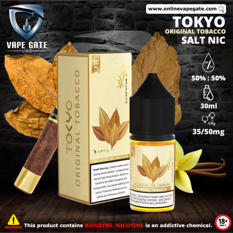 Tokyo Original Tobacco Saltnic 30ml - 30 mg - 30 ml