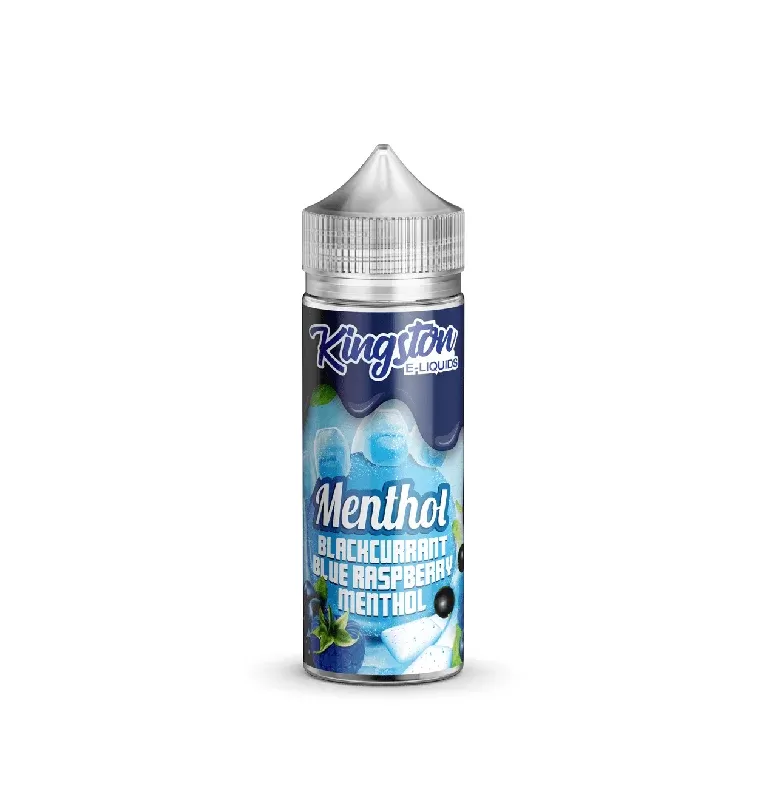 Menthol – Blackcurrant Blue Raspberry Kingston 100ml Nicotine Free 0mg E Liquid VAPE Juice