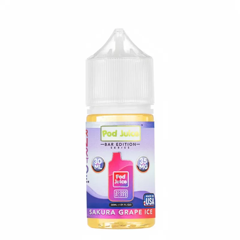 Pod Juice PJ5000 Sakura Grape Ice Salt Nicotine 30mL