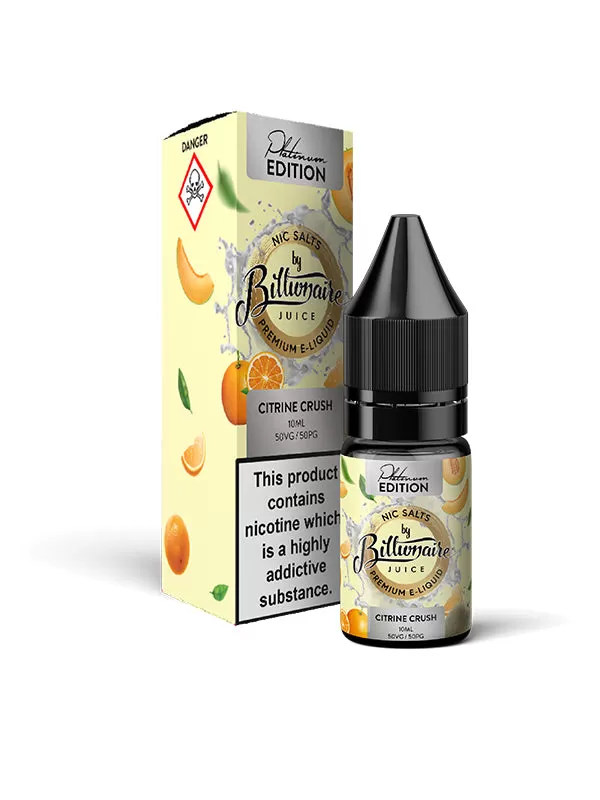 Billionaire Juice Citrine Crush Nic Salt E-Liquid - 10mg