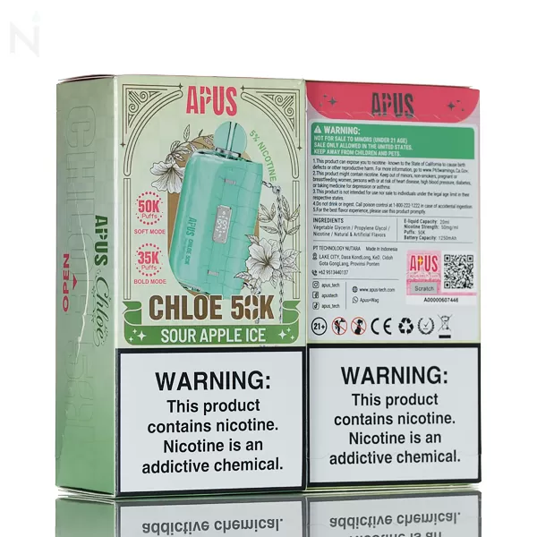 APUS Chloe 50K Puffs Disposable - 20mL - Pink Glow - Image 3