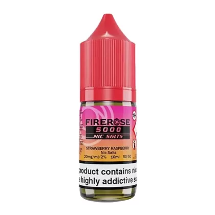 Firerose 5000 Strawberry Raspberry Nic Salt Vape Juice - Strength