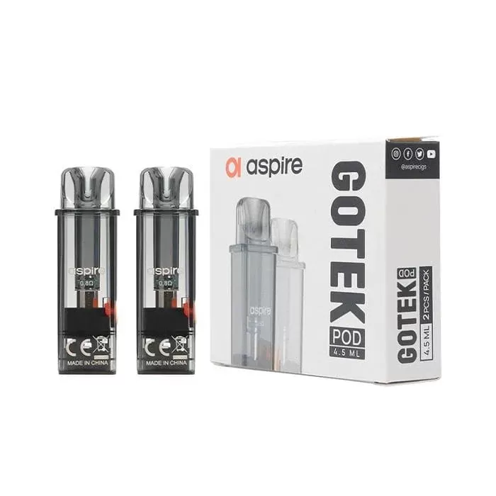 Aspire Gotek Replacement Pods - 0.8 Ohm Pod - Two Pack