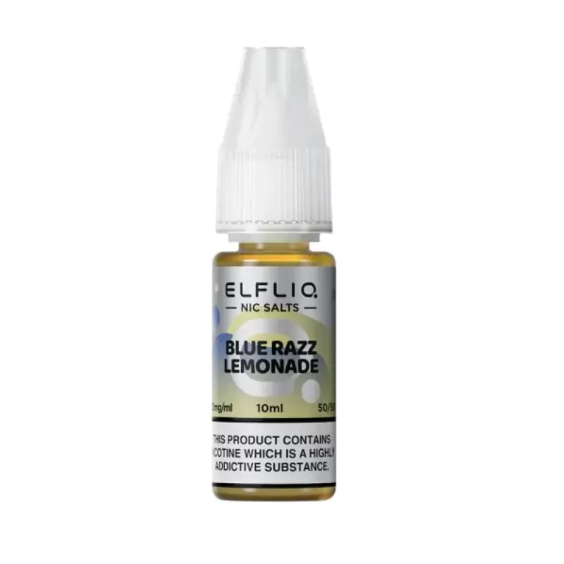 Elfliq Blue Razz Lemonade 10mg Salt Nicotine E Liquid - Vapourdays Co