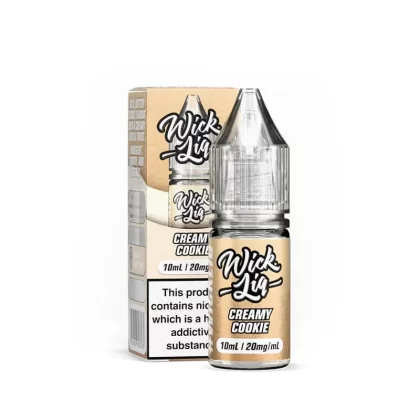 Wick Liq Bar Juice Creamy Cookie 10ml Nic Salts E-Liquid - Vape Product, Vape Product