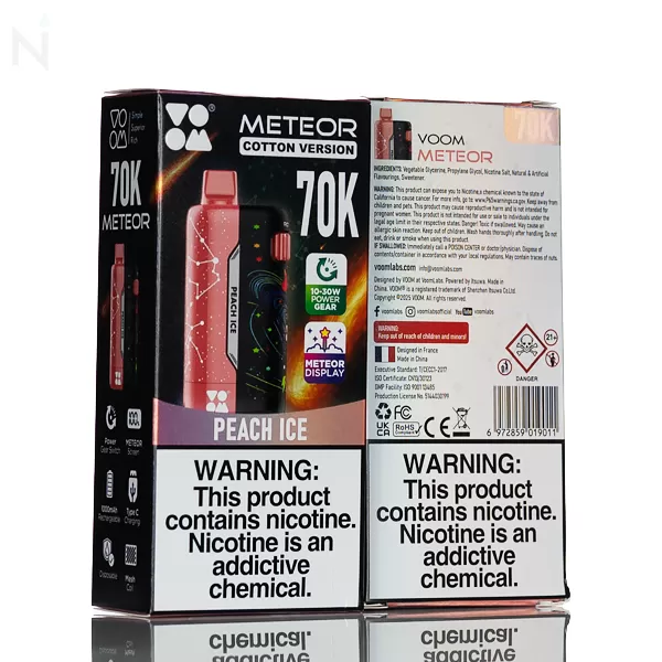 Voom Meteor 70K 70,000 Puffs Disposable Vape - 20mL - Lemonade - Image 3