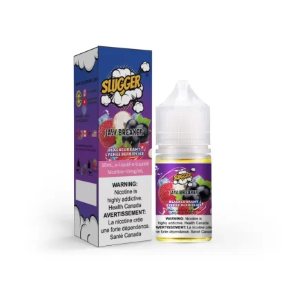 Slugger Jaw Breaker Series Blackcurrant Lychee Berries Ice – 30ml Nic Salt - Vape Product, Vape Product