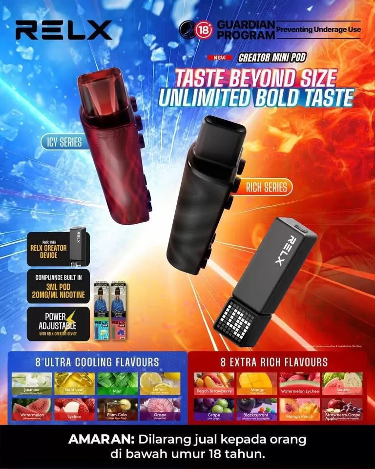 RELX Creator Mini Pod 3ml - Vapeandgo Com My - Image 2