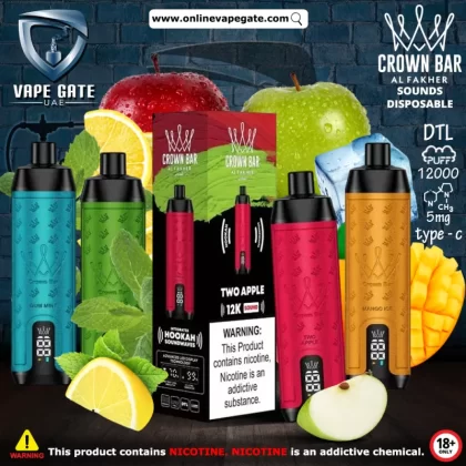 Al Fakher - Crown Bar Sounds Disposable Vape (12,000 Puffs) - Mango Pineapple / 5 mg