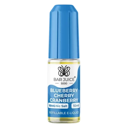 Bar Juice 5000 Blueberry Cherry Cranberry Nic Salt Vape Juice 10ml - Strength#10mg>20mg