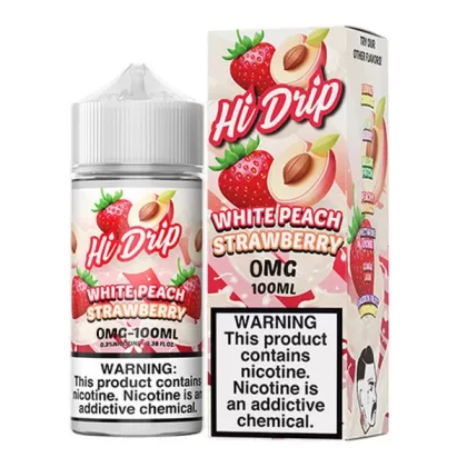 White Peach Strawberry | Hi-Drip | 100ml - Vaporider Deals